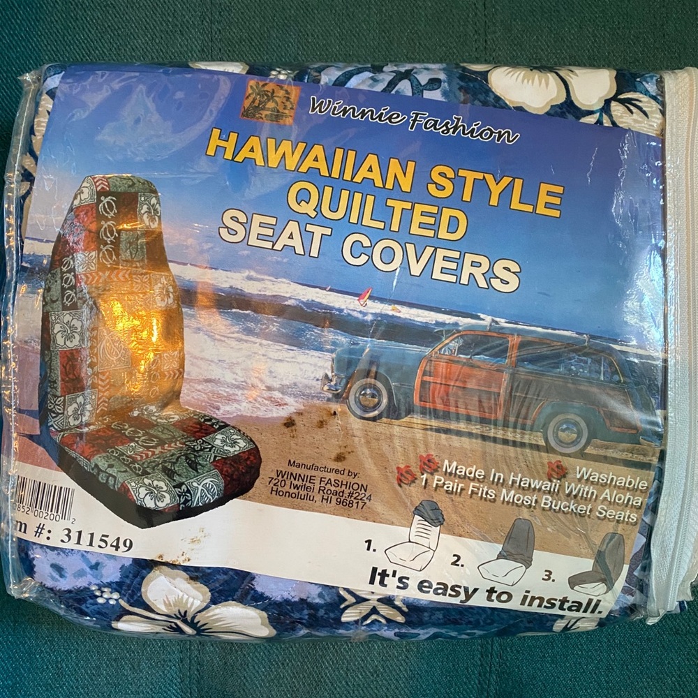 Hawaiian Style Quilted Seat Covers